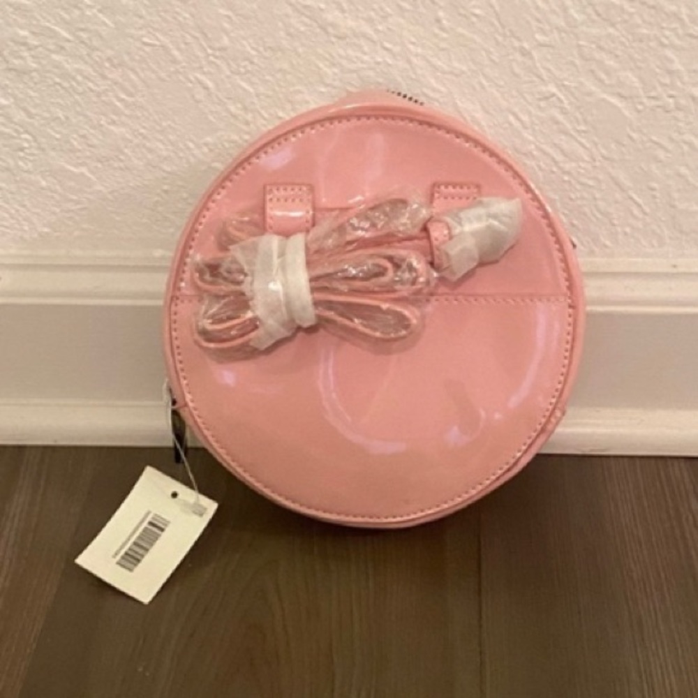 NWT Deux Lux pink patent leather belt bag